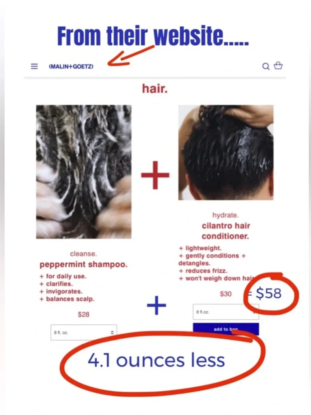 LAST SET❗️MALIN+GOETZ Shampoo & Conditioner Set | Full Size | Hotel Exclusive